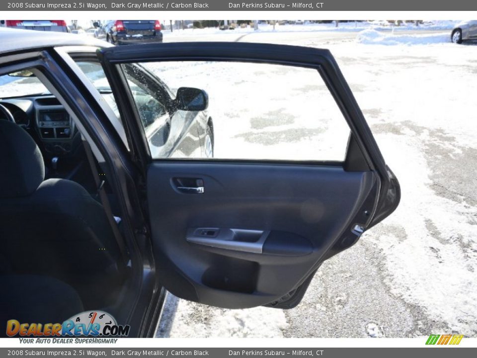 2008 Subaru Impreza 2.5i Wagon Dark Gray Metallic / Carbon Black Photo #16