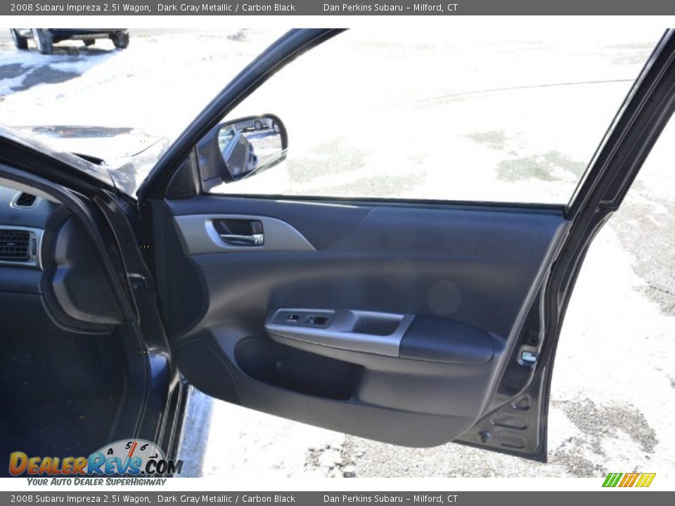 2008 Subaru Impreza 2.5i Wagon Dark Gray Metallic / Carbon Black Photo #17