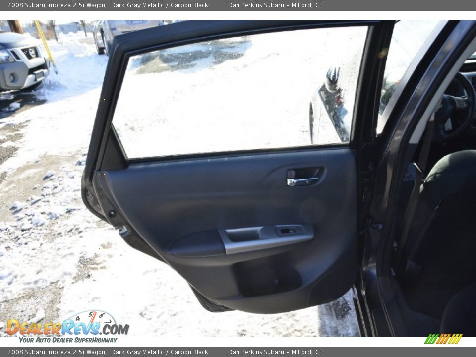 2008 Subaru Impreza 2.5i Wagon Dark Gray Metallic / Carbon Black Photo #18