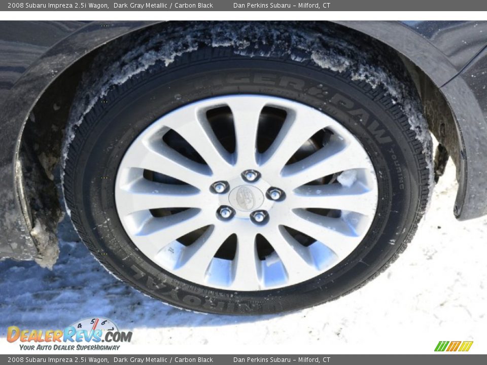 2008 Subaru Impreza 2.5i Wagon Dark Gray Metallic / Carbon Black Photo #20