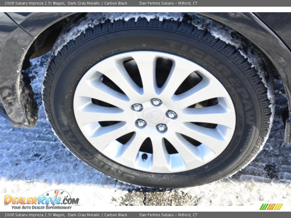 2008 Subaru Impreza 2.5i Wagon Dark Gray Metallic / Carbon Black Photo #21
