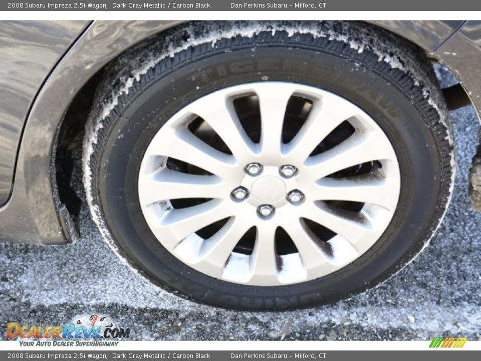 2008 Subaru Impreza 2.5i Wagon Dark Gray Metallic / Carbon Black Photo #22