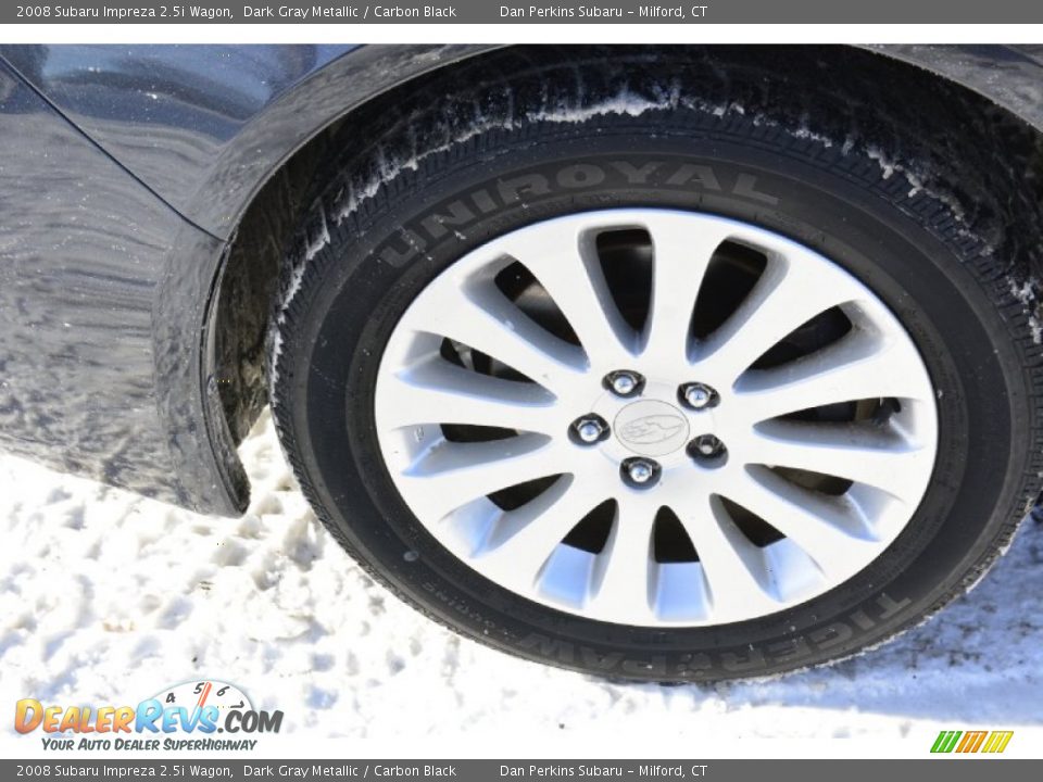 2008 Subaru Impreza 2.5i Wagon Dark Gray Metallic / Carbon Black Photo #23
