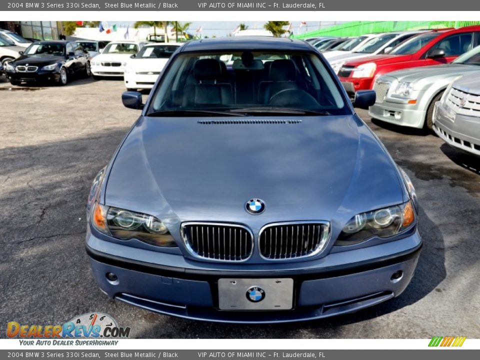2004 BMW 3 Series 330i Sedan Steel Blue Metallic / Black Photo #3