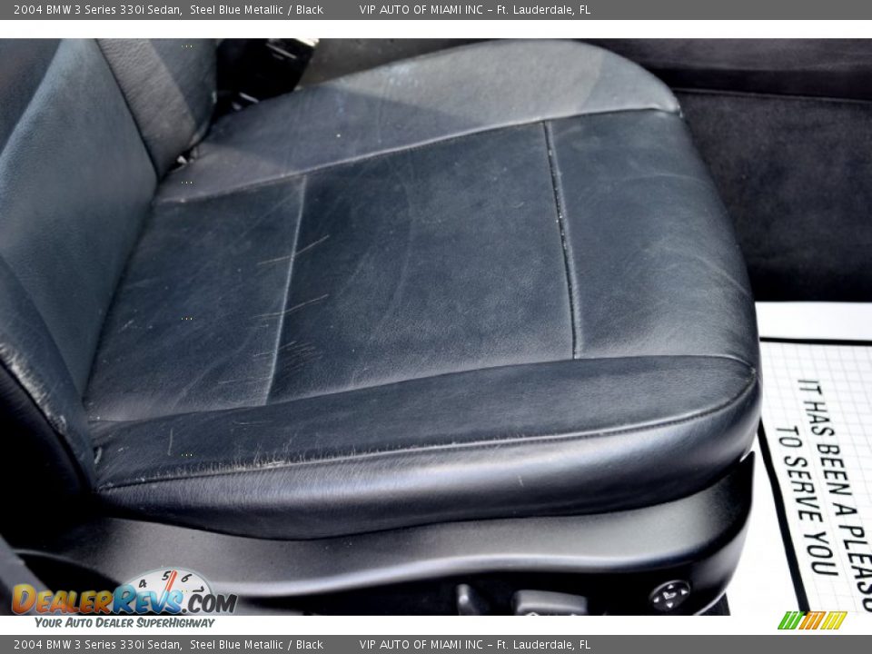 2004 BMW 3 Series 330i Sedan Steel Blue Metallic / Black Photo #17
