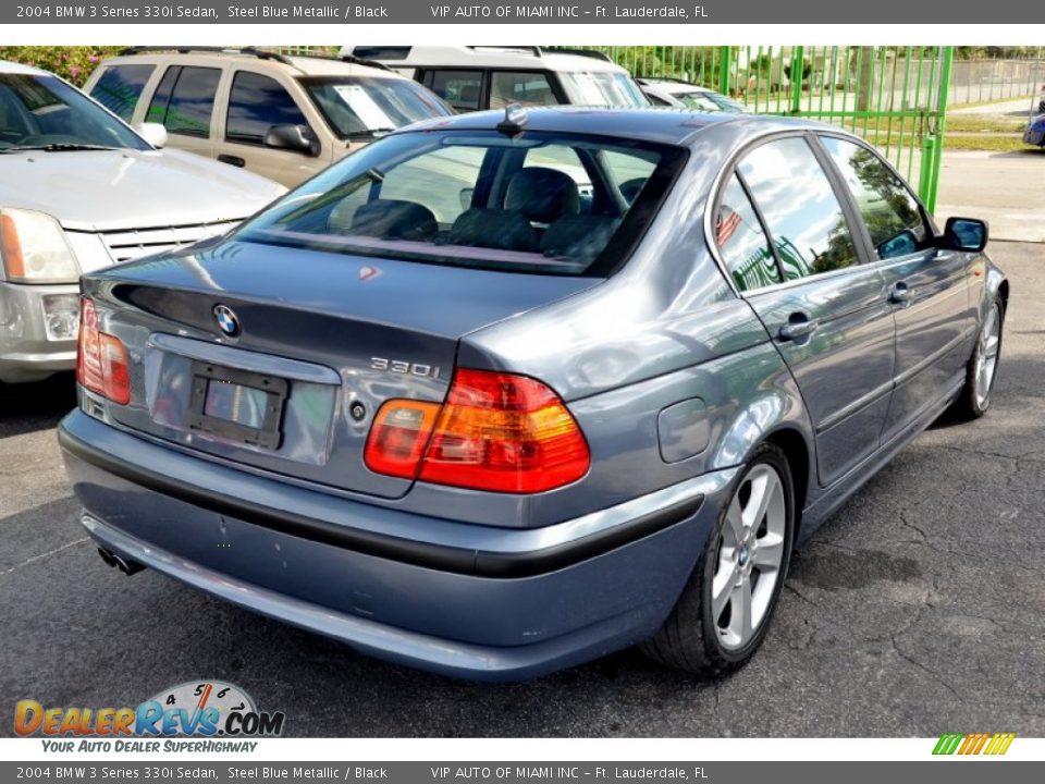 2004 BMW 3 Series 330i Sedan Steel Blue Metallic / Black Photo #27