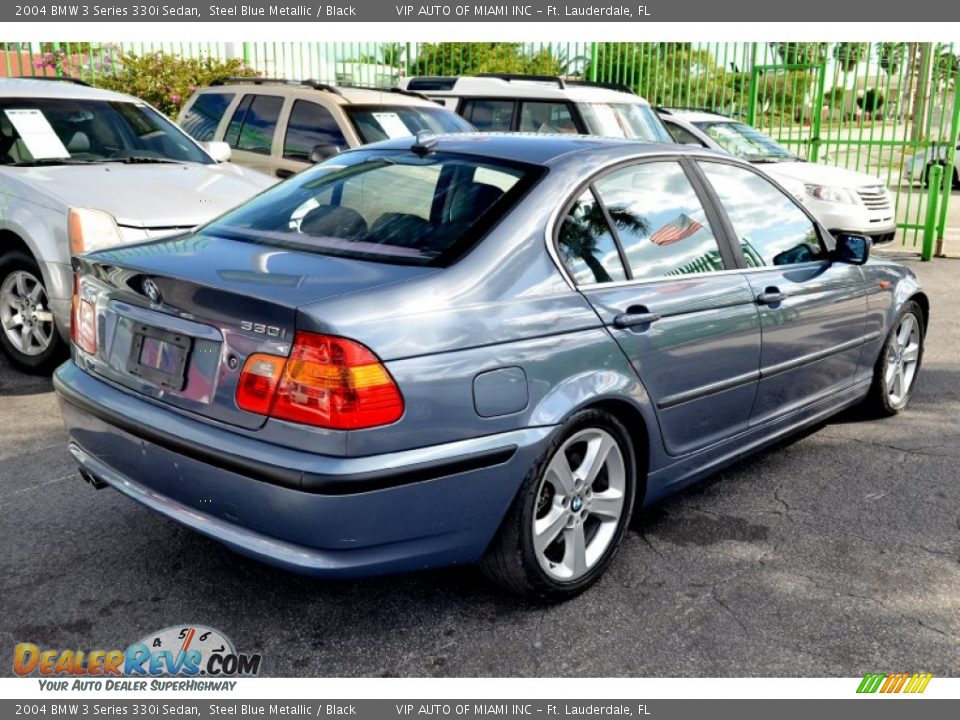 2004 BMW 3 Series 330i Sedan Steel Blue Metallic / Black Photo #28