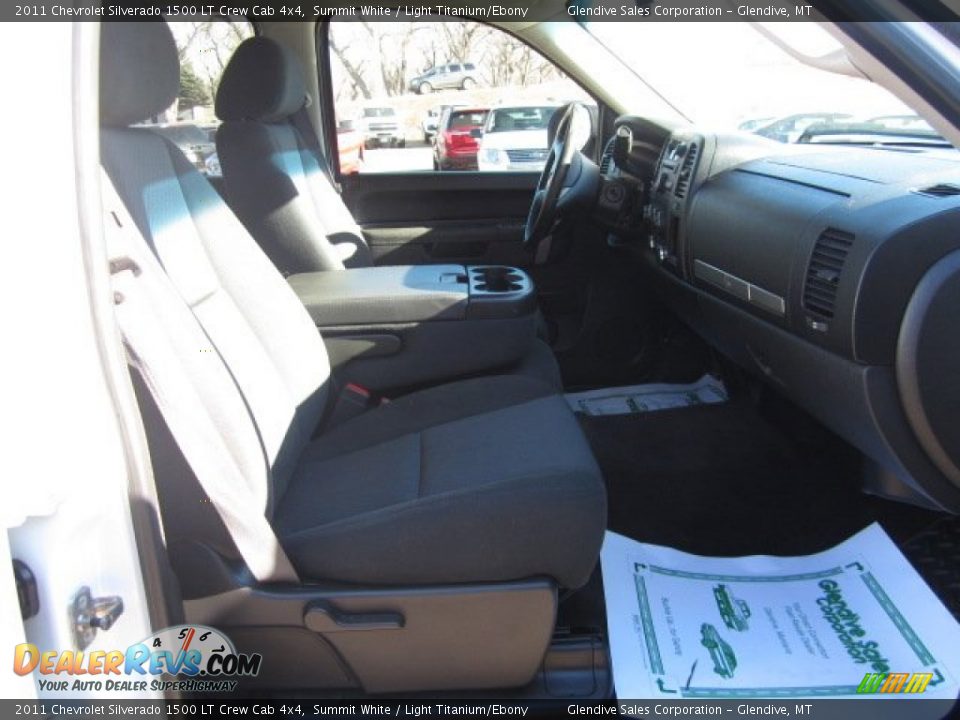 2011 Chevrolet Silverado 1500 LT Crew Cab 4x4 Summit White / Light Titanium/Ebony Photo #7