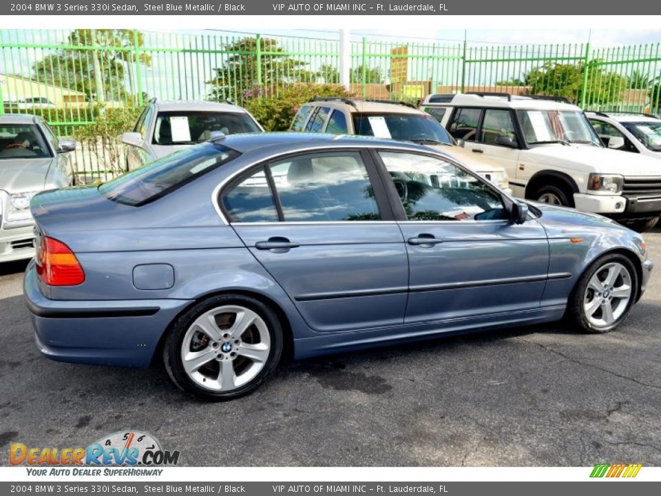 2004 BMW 3 Series 330i Sedan Steel Blue Metallic / Black Photo #29