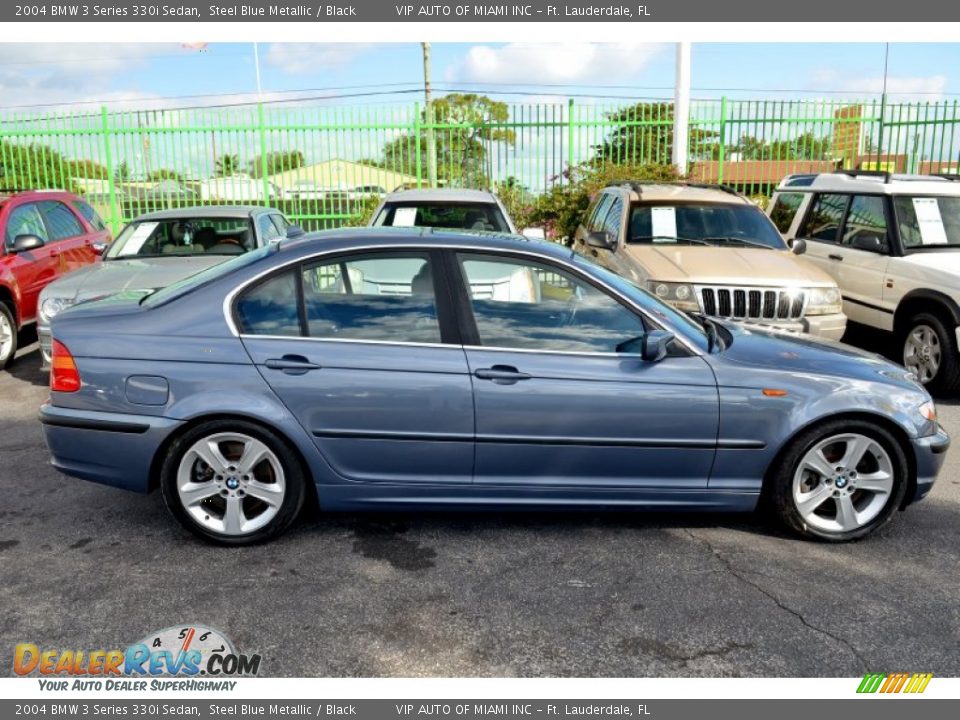 2004 BMW 3 Series 330i Sedan Steel Blue Metallic / Black Photo #30
