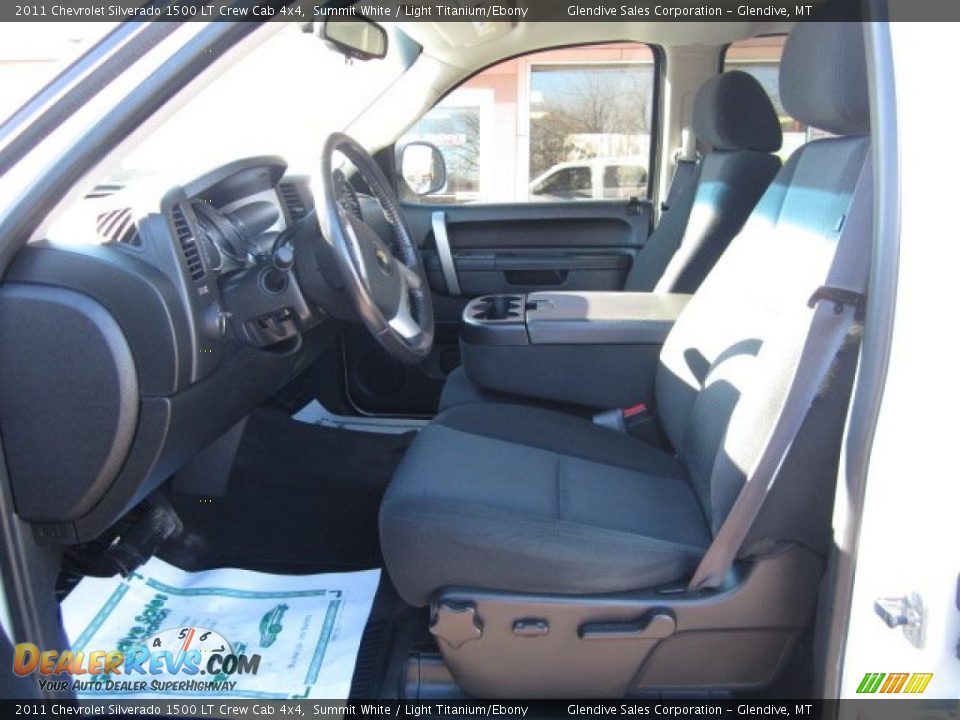 2011 Chevrolet Silverado 1500 LT Crew Cab 4x4 Summit White / Light Titanium/Ebony Photo #10