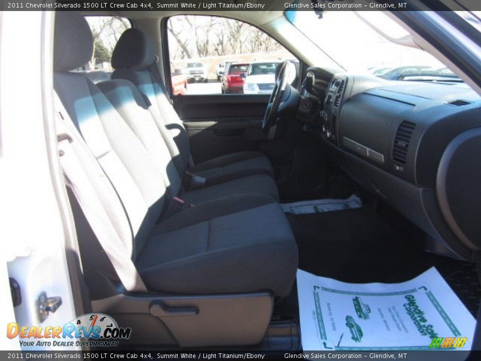 2011 Chevrolet Silverado 1500 LT Crew Cab 4x4 Summit White / Light Titanium/Ebony Photo #12