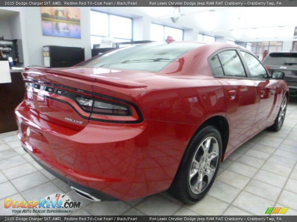 2015 Dodge Charger SXT AWD Redline Red Tri-Coat Pearl / Black/Pearl Photo #5