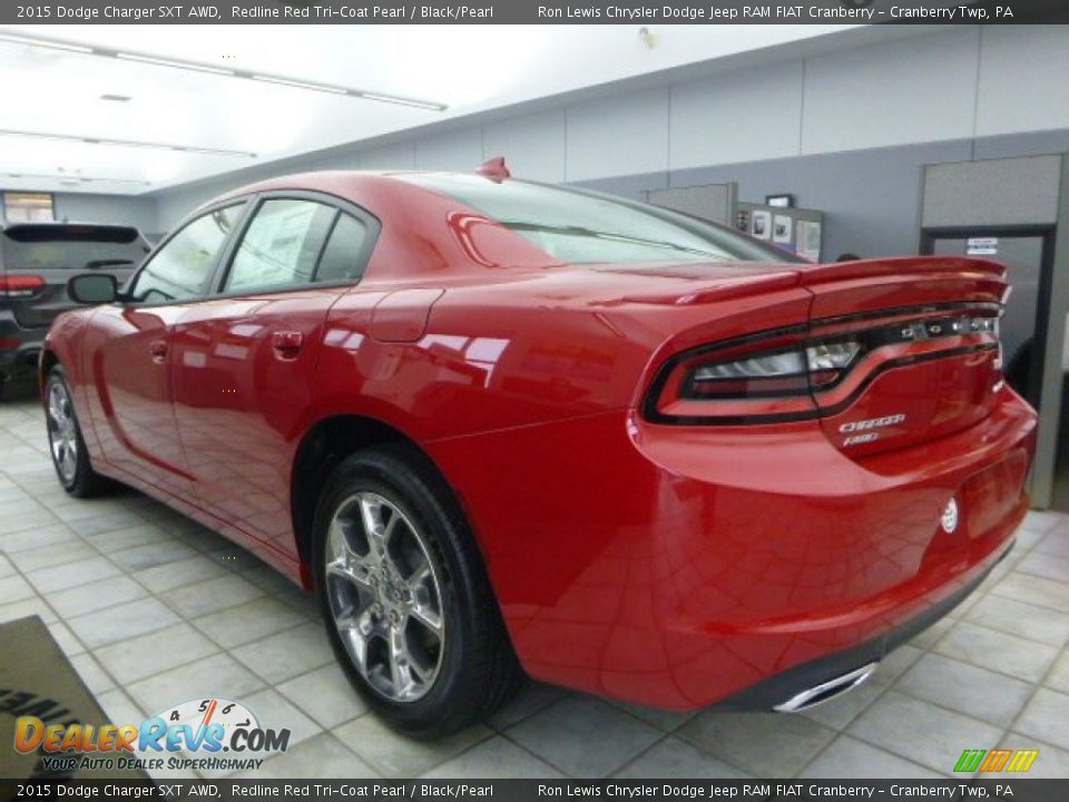 2015 Dodge Charger SXT AWD Redline Red Tri-Coat Pearl / Black/Pearl Photo #7