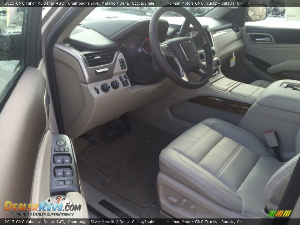 2015 GMC Yukon XL Denali 4WD Champagne Silver Metallic / Denali Cocoa/Shale Photo #6