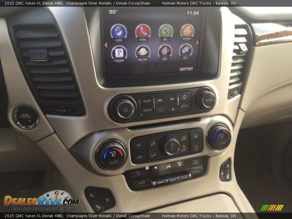 2015 GMC Yukon XL Denali 4WD Champagne Silver Metallic / Denali Cocoa/Shale Photo #7