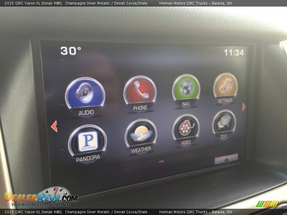 2015 GMC Yukon XL Denali 4WD Champagne Silver Metallic / Denali Cocoa/Shale Photo #8