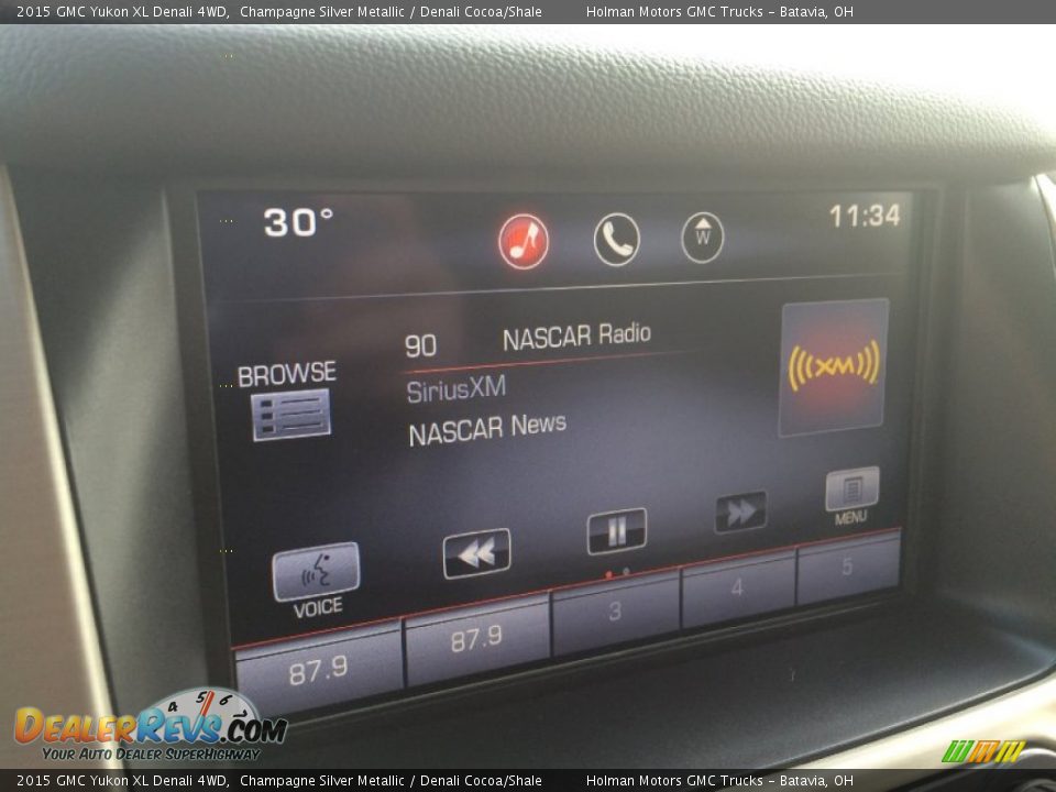 2015 GMC Yukon XL Denali 4WD Champagne Silver Metallic / Denali Cocoa/Shale Photo #9