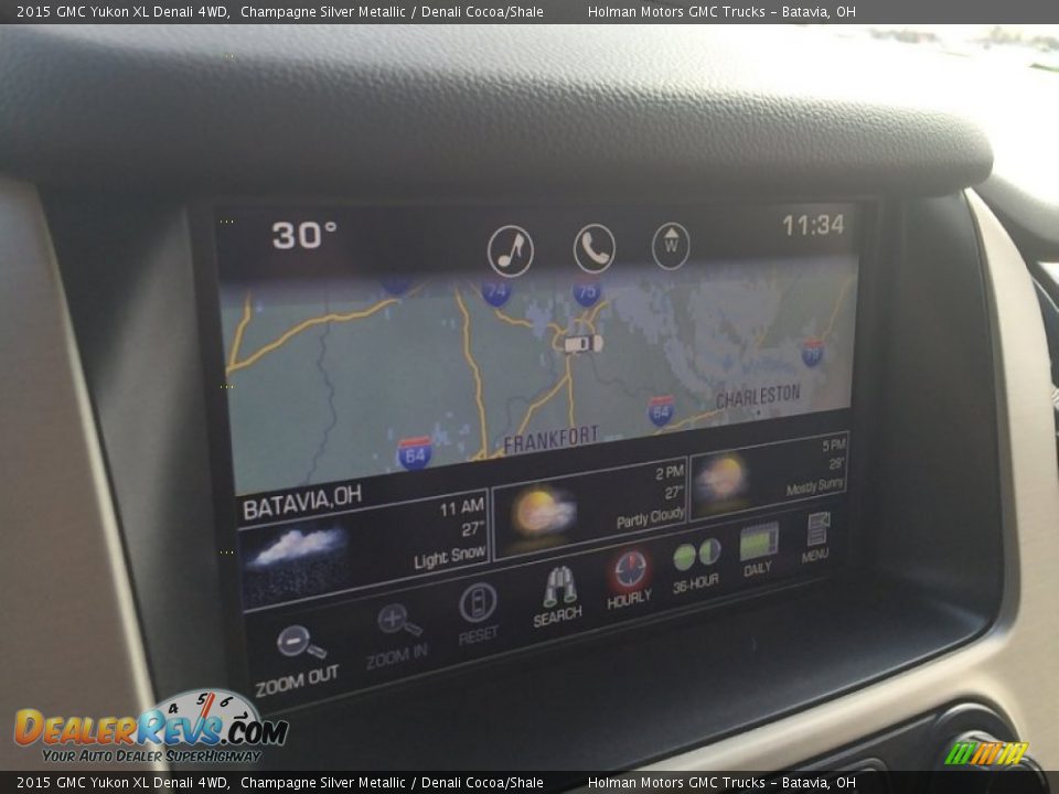 2015 GMC Yukon XL Denali 4WD Champagne Silver Metallic / Denali Cocoa/Shale Photo #11