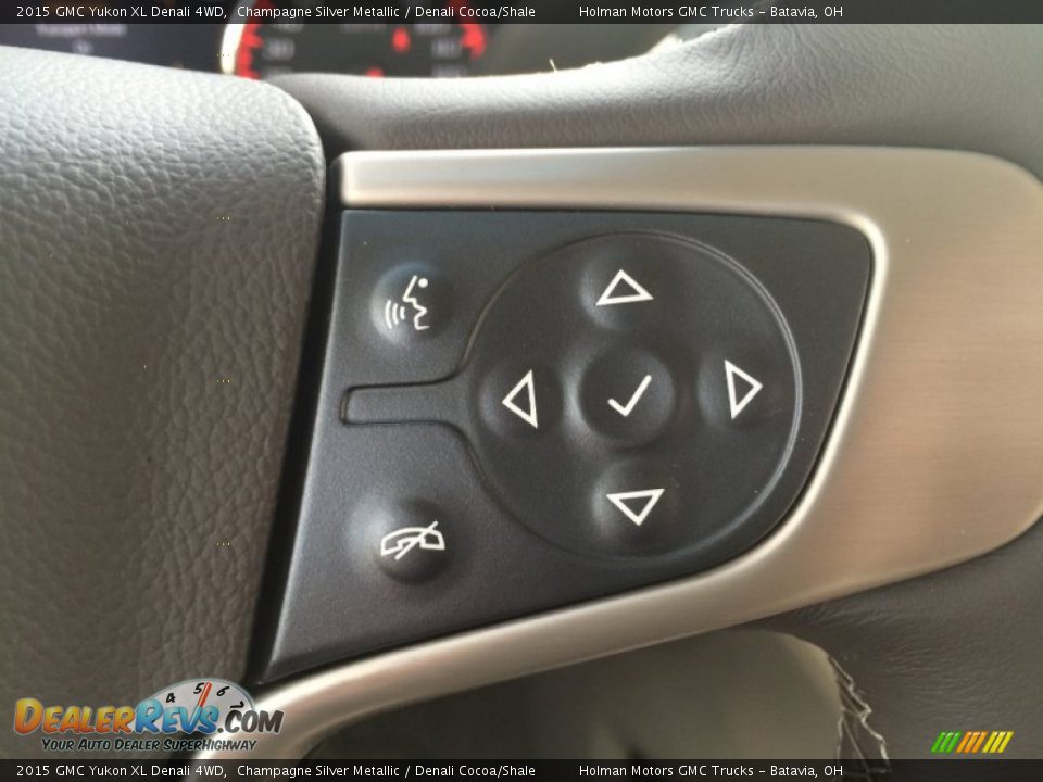 2015 GMC Yukon XL Denali 4WD Champagne Silver Metallic / Denali Cocoa/Shale Photo #16