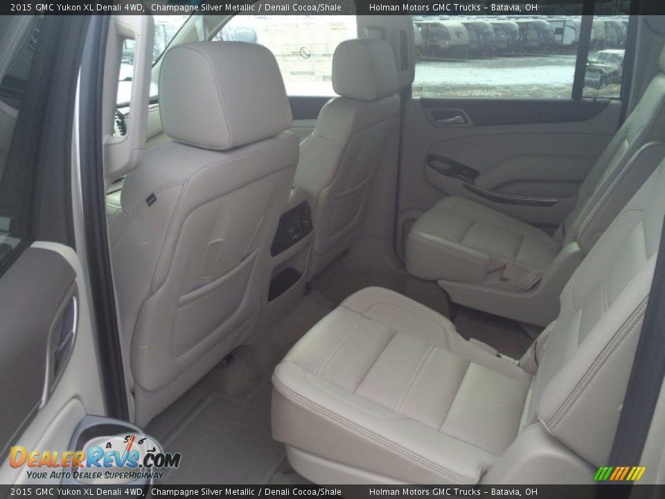 2015 GMC Yukon XL Denali 4WD Champagne Silver Metallic / Denali Cocoa/Shale Photo #25