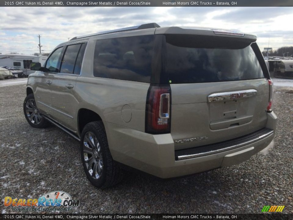 2015 GMC Yukon XL Denali 4WD Champagne Silver Metallic / Denali Cocoa/Shale Photo #30