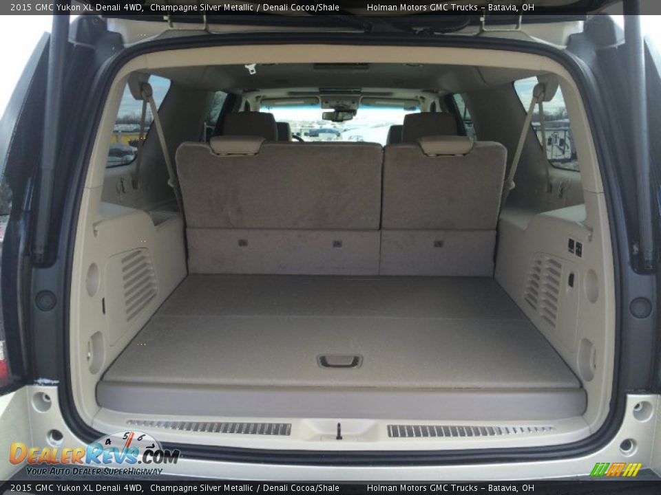 2015 GMC Yukon XL Denali 4WD Champagne Silver Metallic / Denali Cocoa/Shale Photo #31