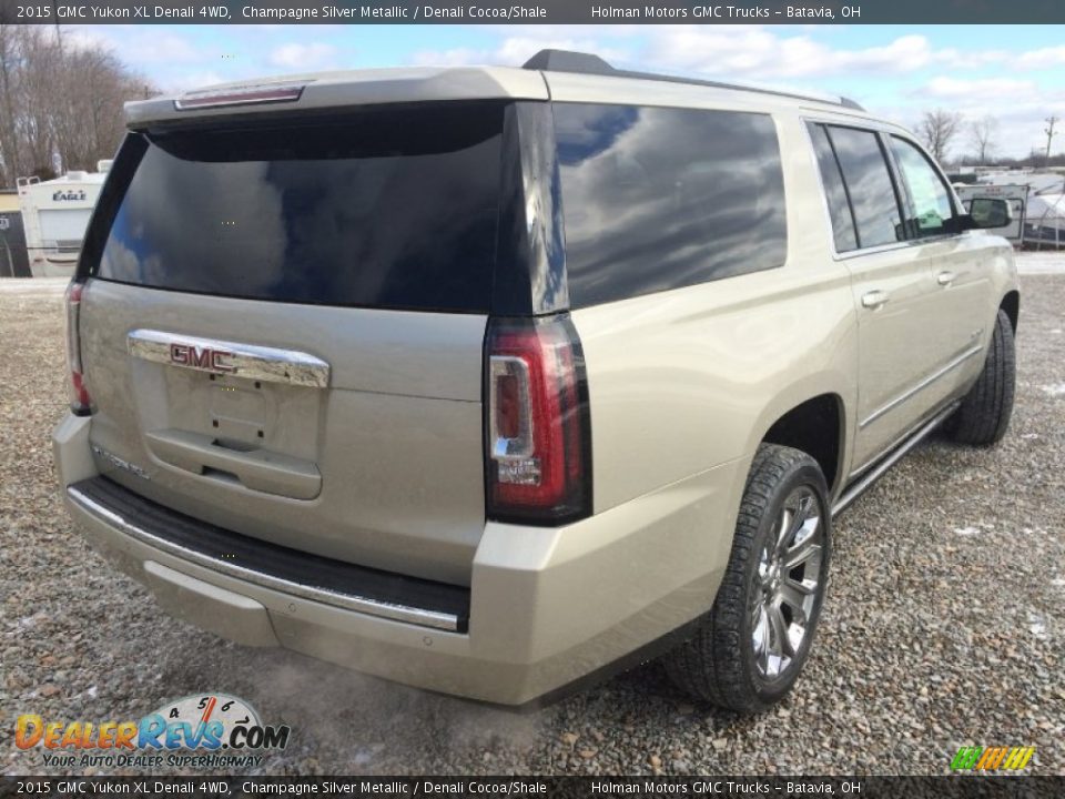 2015 GMC Yukon XL Denali 4WD Champagne Silver Metallic / Denali Cocoa/Shale Photo #34