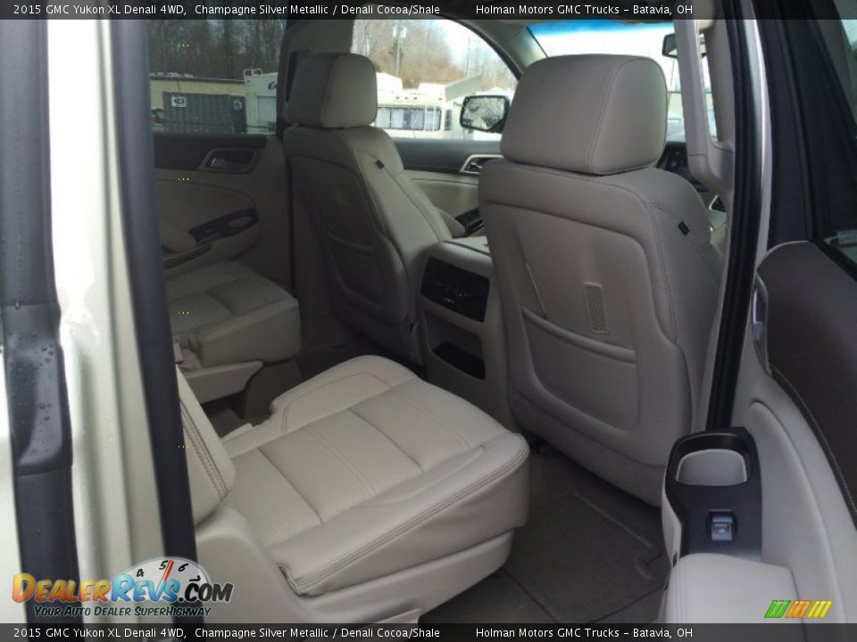 2015 GMC Yukon XL Denali 4WD Champagne Silver Metallic / Denali Cocoa/Shale Photo #35