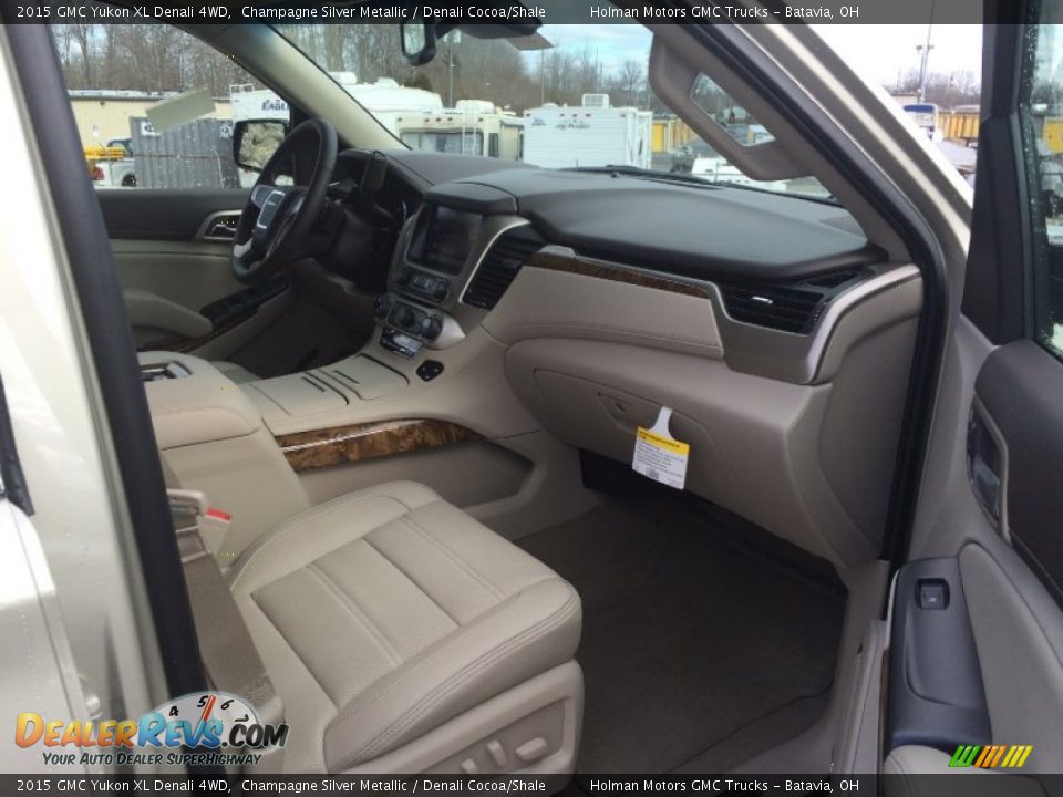 2015 GMC Yukon XL Denali 4WD Champagne Silver Metallic / Denali Cocoa/Shale Photo #36