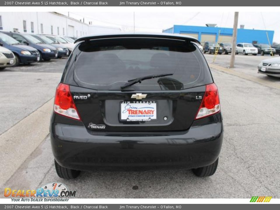 2007 Chevrolet Aveo 5 LS Hatchback Black / Charcoal Black Photo #6