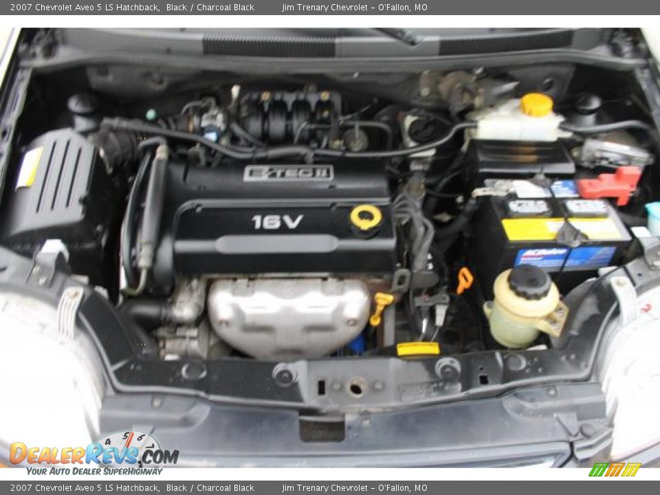 2007 Chevrolet Aveo 5 LS Hatchback Black / Charcoal Black Photo #7