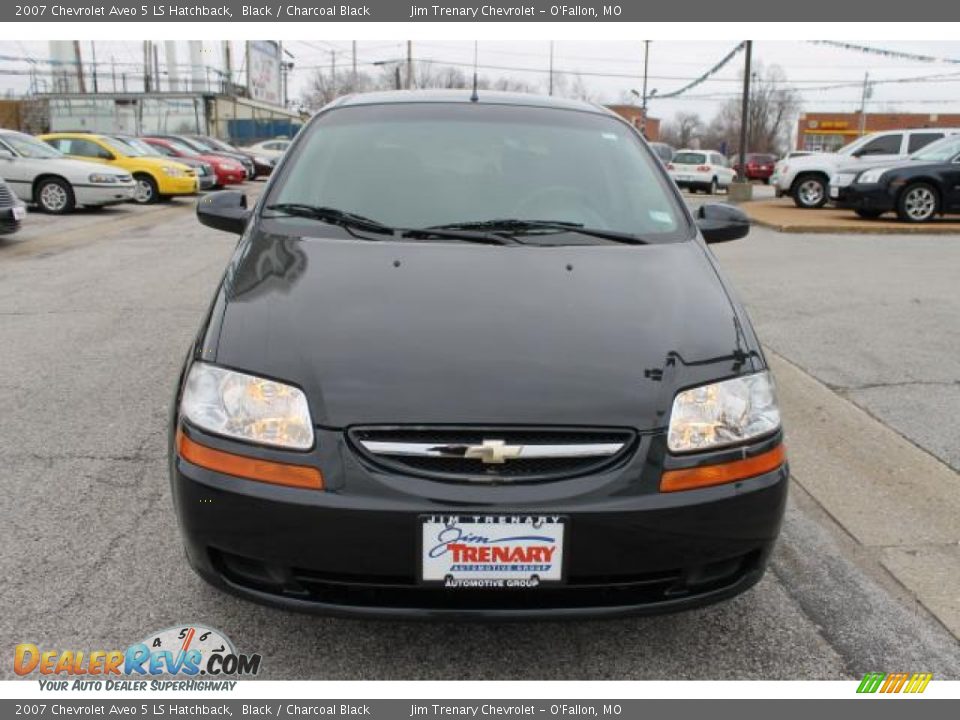 2007 Chevrolet Aveo 5 LS Hatchback Black / Charcoal Black Photo #8