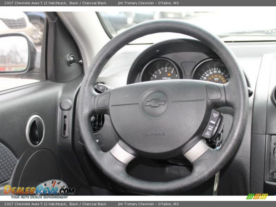 2007 Chevrolet Aveo 5 LS Hatchback Black / Charcoal Black Photo #11