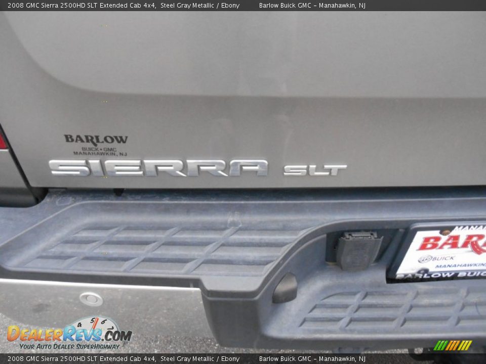 2008 GMC Sierra 2500HD SLT Extended Cab 4x4 Steel Gray Metallic / Ebony Photo #6