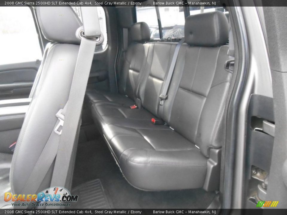 2008 GMC Sierra 2500HD SLT Extended Cab 4x4 Steel Gray Metallic / Ebony Photo #13