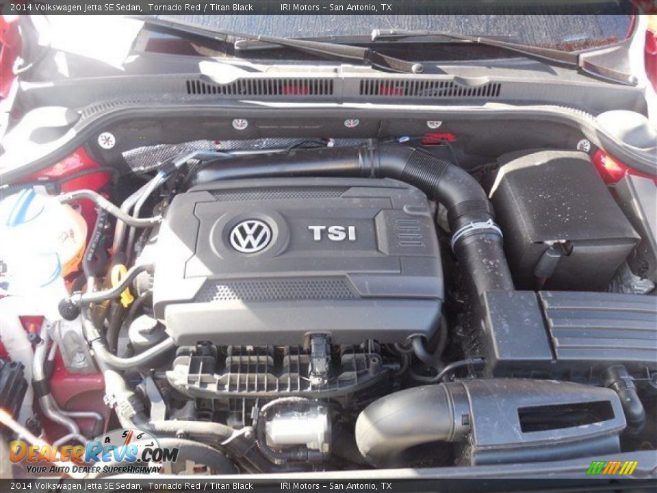 2014 Volkswagen Jetta SE Sedan Tornado Red / Titan Black Photo #4
