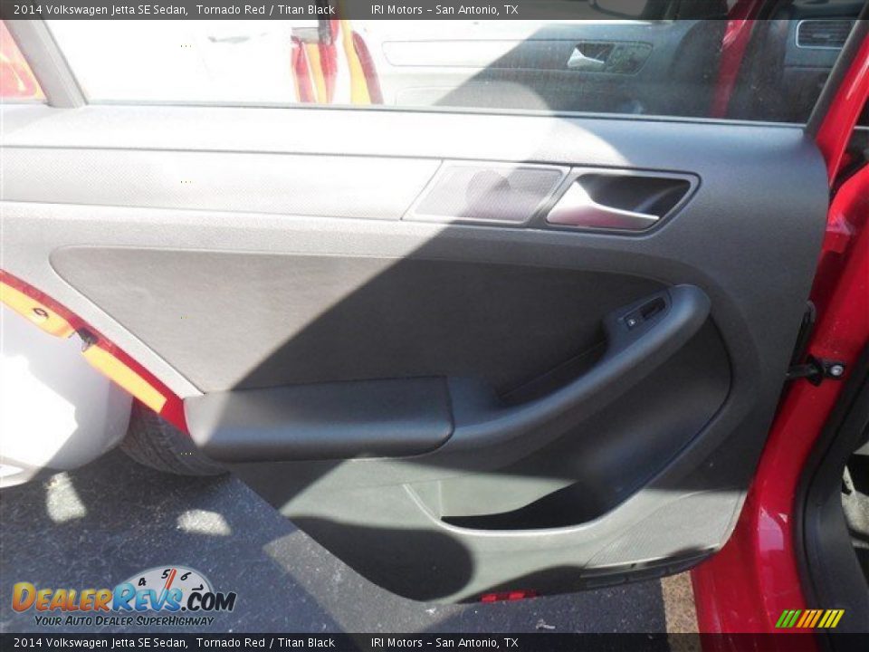 2014 Volkswagen Jetta SE Sedan Tornado Red / Titan Black Photo #9