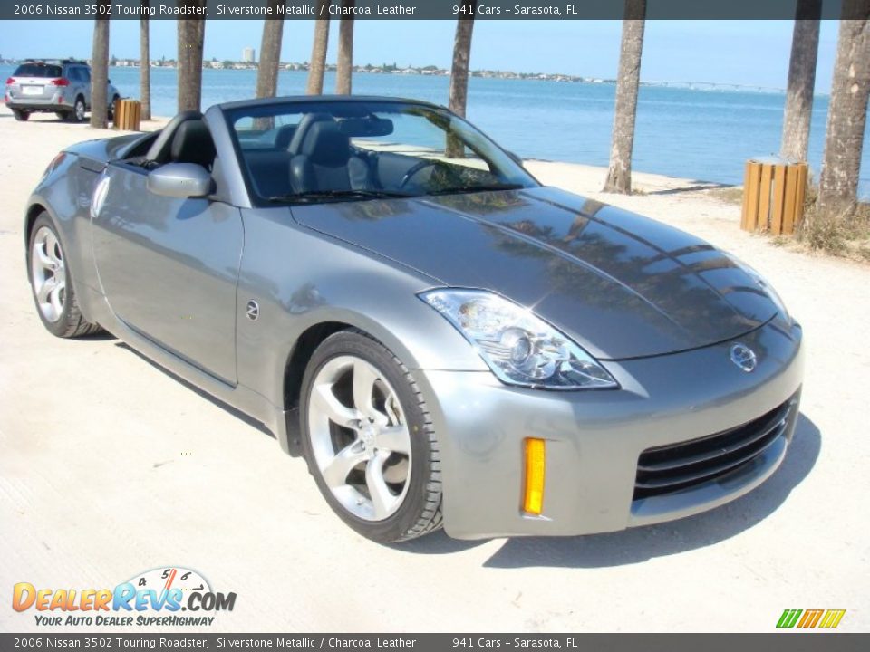 2006 Nissan 350Z Touring Roadster Silverstone Metallic / Charcoal Leather Photo #1