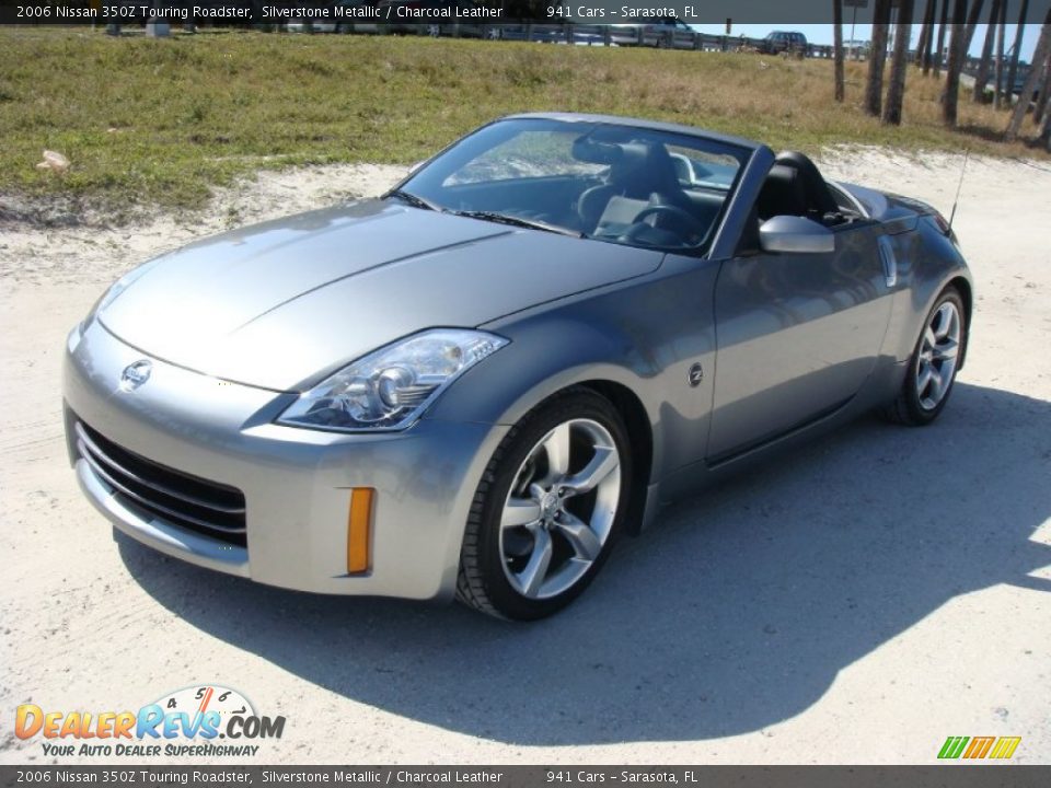 2006 Nissan 350Z Touring Roadster Silverstone Metallic / Charcoal Leather Photo #3