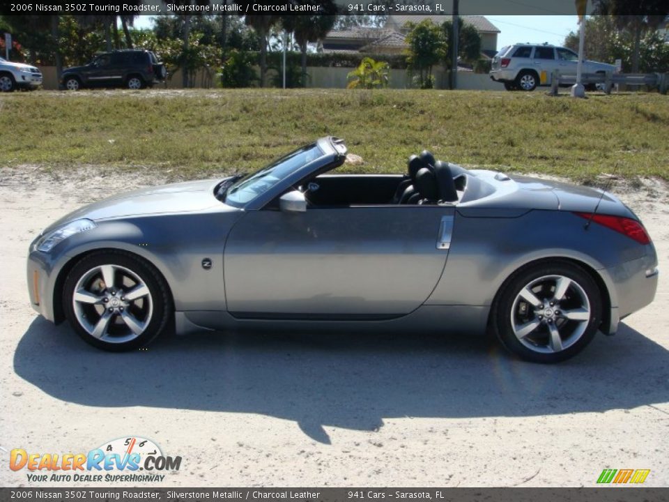 2006 Nissan 350Z Touring Roadster Silverstone Metallic / Charcoal Leather Photo #4