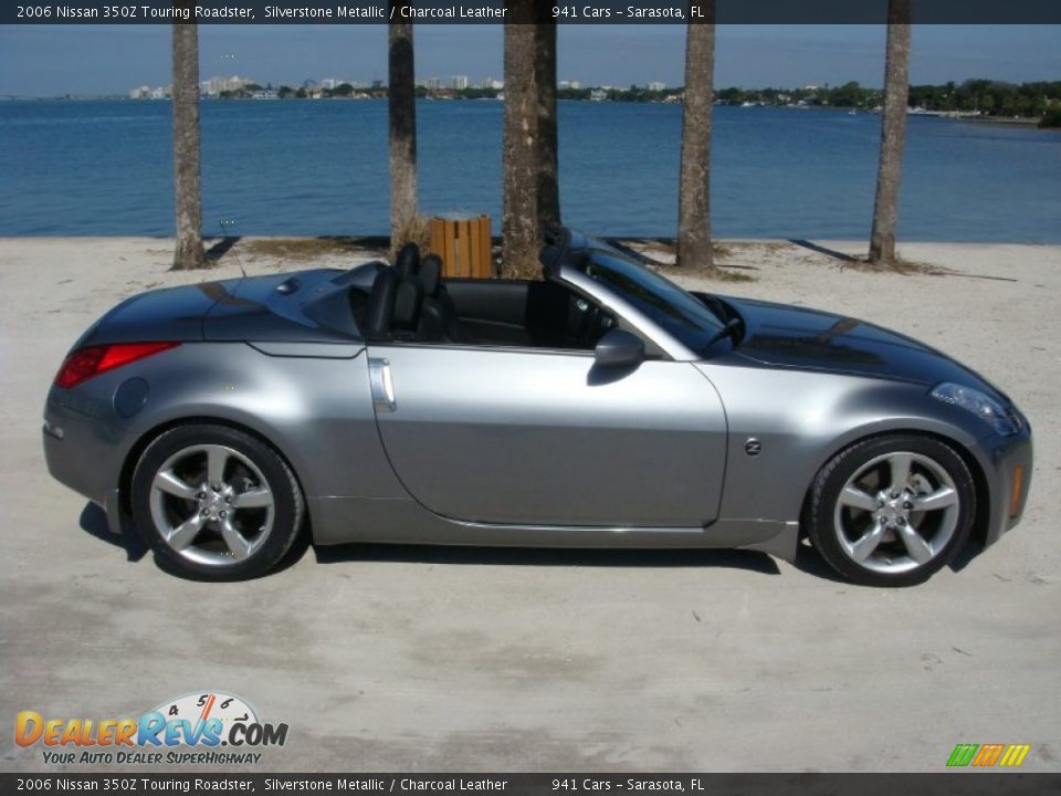 2006 Nissan 350Z Touring Roadster Silverstone Metallic / Charcoal Leather Photo #8