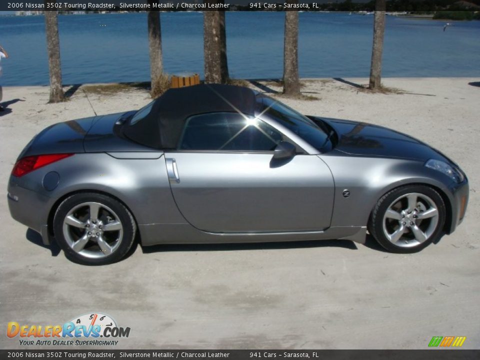 2006 Nissan 350Z Touring Roadster Silverstone Metallic / Charcoal Leather Photo #20