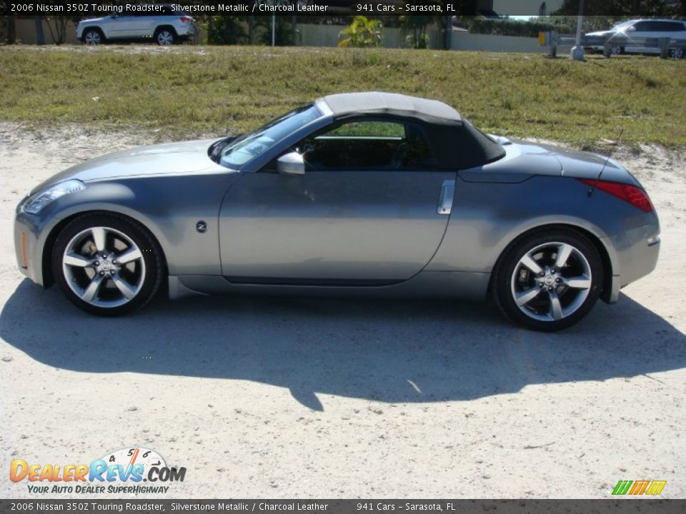2006 Nissan 350Z Touring Roadster Silverstone Metallic / Charcoal Leather Photo #25