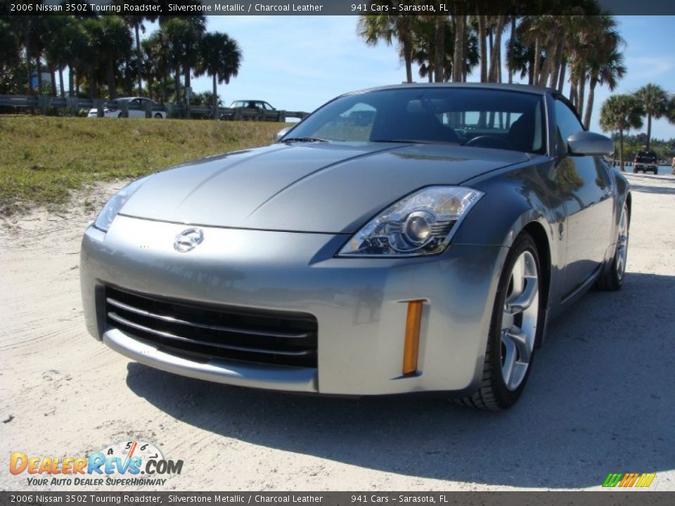 2006 Nissan 350Z Touring Roadster Silverstone Metallic / Charcoal Leather Photo #30