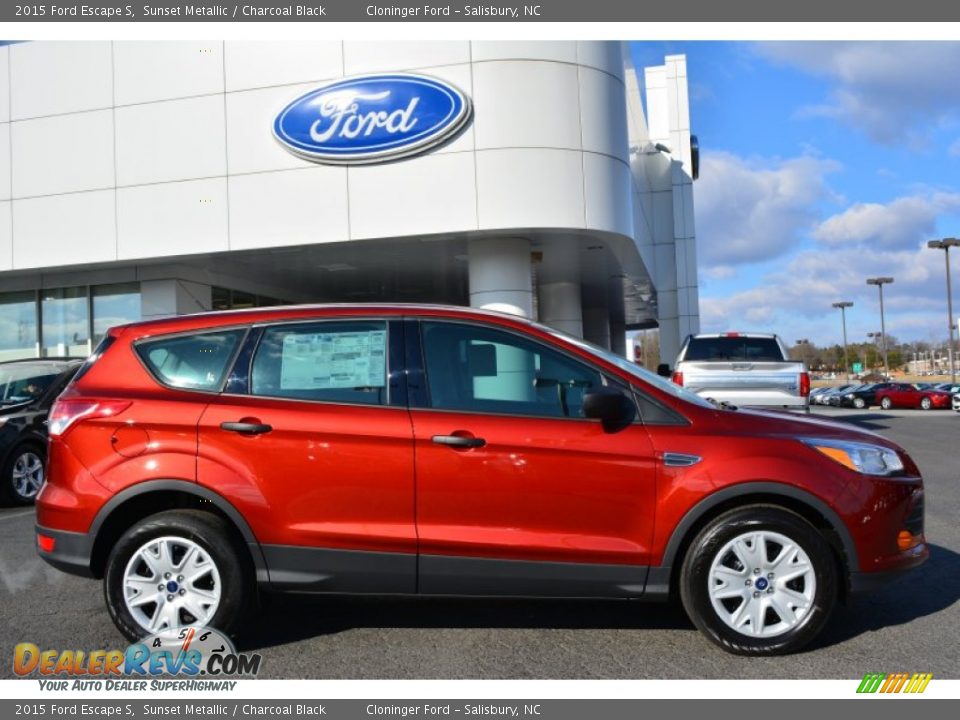 2015 Ford Escape S Sunset Metallic / Charcoal Black Photo #2