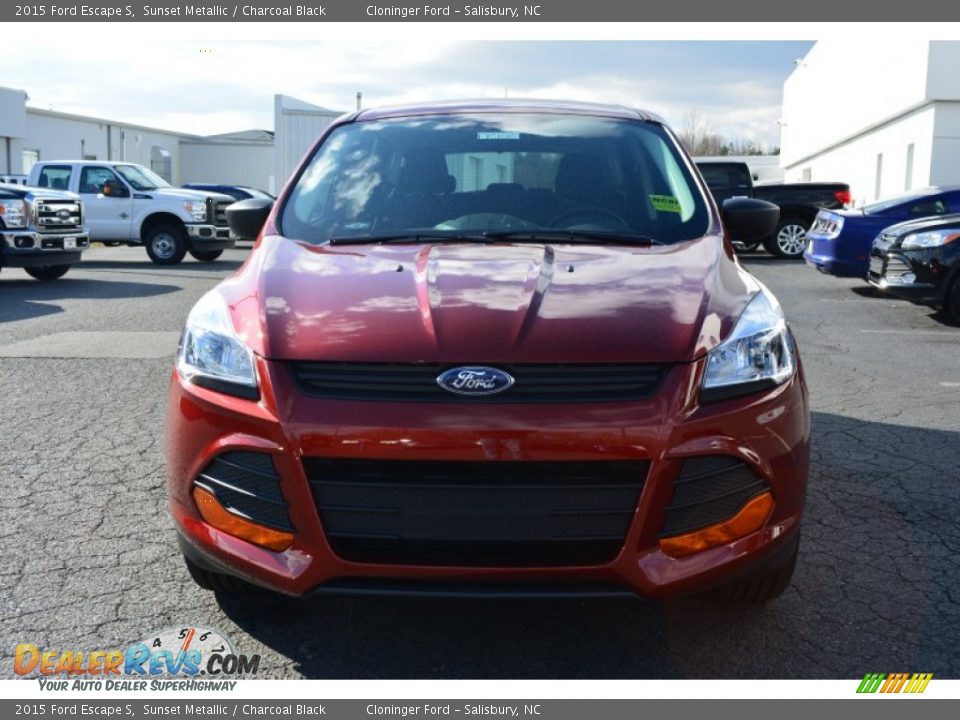 2015 Ford Escape S Sunset Metallic / Charcoal Black Photo #4