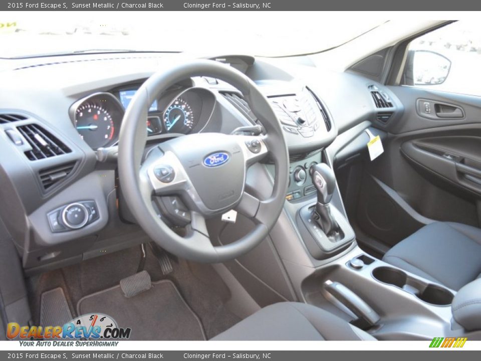 2015 Ford Escape S Sunset Metallic / Charcoal Black Photo #7