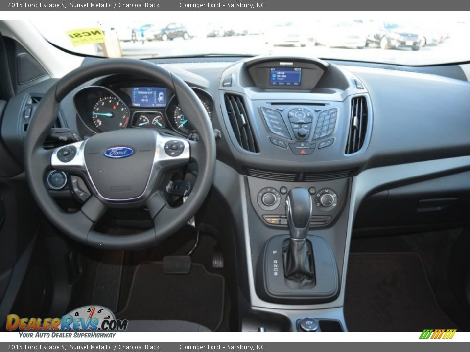 2015 Ford Escape S Sunset Metallic / Charcoal Black Photo #8
