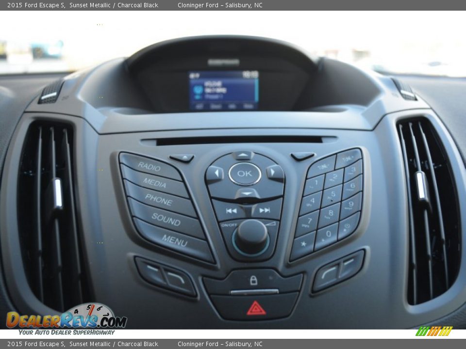 2015 Ford Escape S Sunset Metallic / Charcoal Black Photo #12